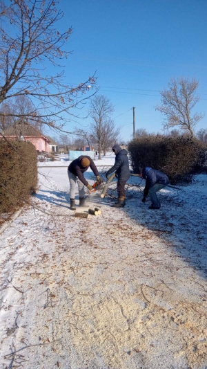 У Мануйлівці комунальники обрізають гілки, які заважають рухові автотранспорту